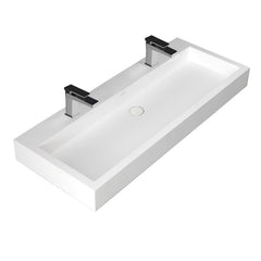 StoneArt Wastafel LP4512-1 - wit glanzend - 120x48cm