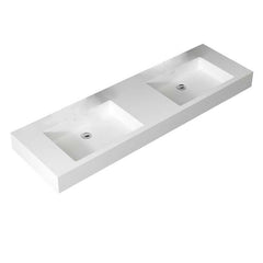 StoneArt Wastafel LP4516-0 wit 160x48 matt