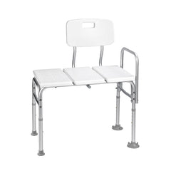 Sam the Knight adjustable bath transfer bench, white