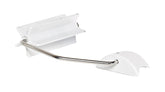 Knight Leo toilet roll holder for toilet grab rail white