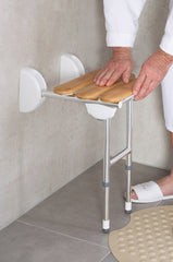 Ridder Pro support for fold-down shower seat chrome