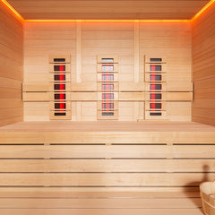 AWT Sauna E1614A-IR Hemlock 200x160 9kW Cilindro