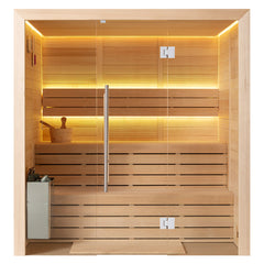 AWT Sauna B1614C Hemlock 160x150 9kW TheWall Bi-O