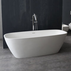 StoneArt Vrijstaand Badkuip BS-528 - wit glanzend - 175x75
