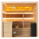 AWT Sauna B1622A Hemlock 220x200 9kW EOS Bi-O Cubo