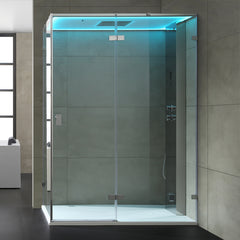 AWT Dampfdusche LD111F15 zilver 150x90 rechts