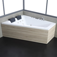 AWT Whirlpool GE104E mit Holz-Schürze 170x130 rechts