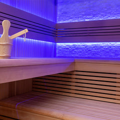 AWT Sauna E1102A Hemlock 220x200 9kW Virta