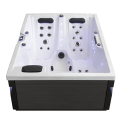 AWT Whirlpool Aussenwhirlpool IN-405 eco Sterling Silver 220x160 grau