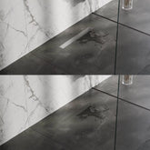 BRAUER Douchegoot met multifunctioneel rooster en flens 7 x 50 RVS geborsteld