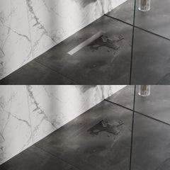 BRAUER Douchegoot met multifunctioneel rooster en flens 7 x 60 RVS geborsteld