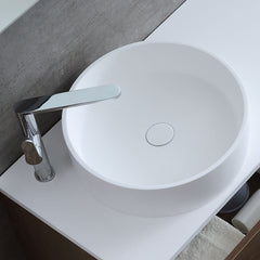 StoneArt Wastafel LC112 - wit glanzend - 45x45cm