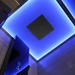 AWT Dampfdusche LD108F15 zwart 90x90 links