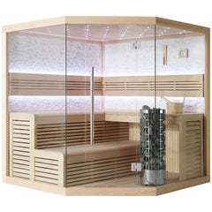 AWT Sauna E1101B Hemlock 200x200 9kW Cilindro