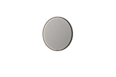 Ink SP24 spiegel rond 80cm met kader - direct LED verlichting rondom, geborsteld metaal zwart - 8409457