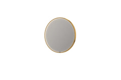 Ink SP24 spiegel rond 80cm met kader - direct LED verlichting rondom, geborsteld metaal zwart - 8409457