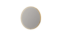 Ink SP24 spiegel rond 100cm met kader - direct LED verlichting rondom, Mat Zwart - 8409330