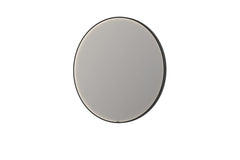 Ink SP24 spiegel rond 120cm met kader - direct LED verlichting rondom, geborsteld metaal zwart - 8409459