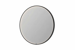 Ink SP24 spiegel rond 100cm met kader - direct LED verlichting rondom, geborsteld metaal zwart - 8409458