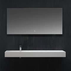 StoneArt Wastafel LP4514L wit 140x48cm glanzend