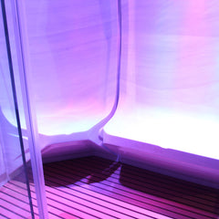 AWT Dampfsauna W200A rote Zeder 165x135 links