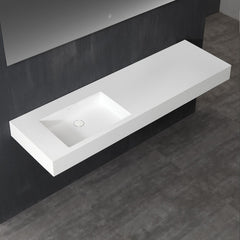 StoneArt Wastafel LP4516-0L - wit matt - 160x48