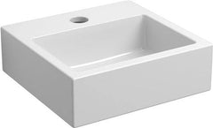 Clou Flush 1 toiletfontein met kraangat wit keramiek - CL/03.03010-2