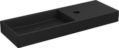 Clou Mini Wash Me fontein 56cm - met kraangat rechts - mat zwart keramiek - CL/03.12240