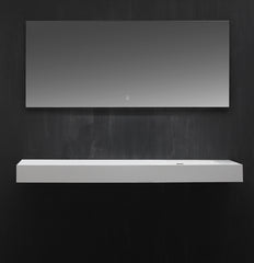 StoneArt Wastafel LP4516-0R - wit glanzend - 160x48