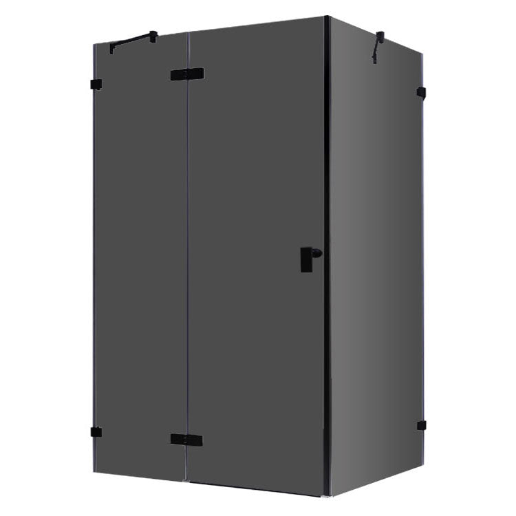 AWT Duschabtrennung LAS1500-B schwarz 150x90 links