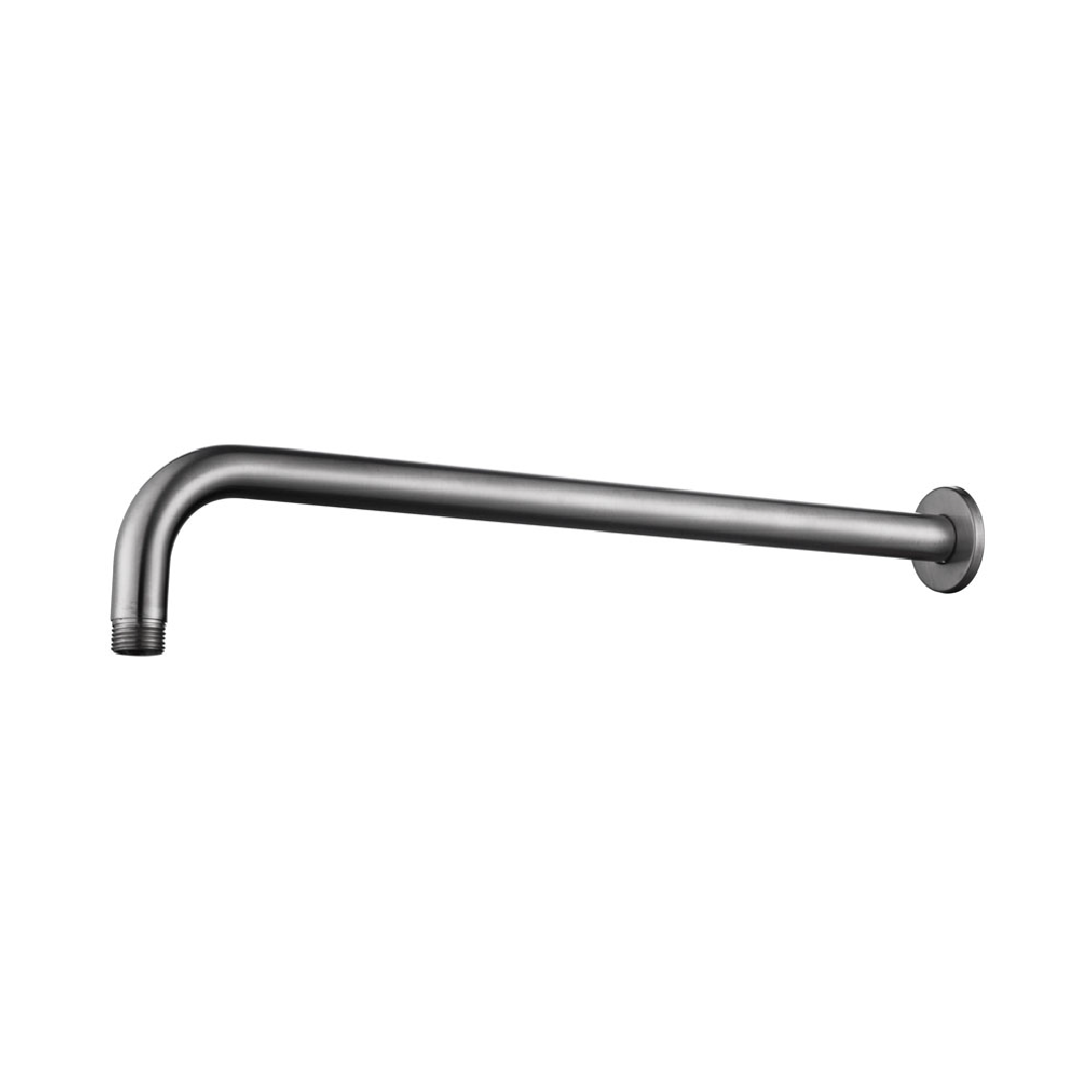304 douchearm met muurbevestiging rond 40 cm RVS