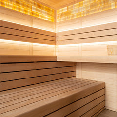 AWT Sauna E1621B Hemlock 200x200 9kW Virta