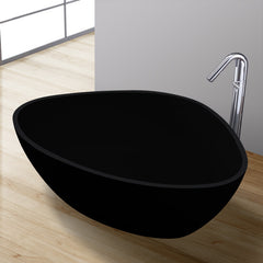 StoneArt Vrijstaand Badkuip BS-533 - zwart mat - 180x140
