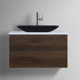 StoneArt Wastafel LC118 - zwart mat - 59x34cm