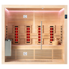 AWT Infrarotkabine E1250A-IR Hemlock 210x110 6kW TheWall