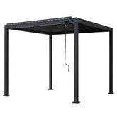 AWT Pergola P2-3 basic met handslinger - Waterdicht & Weerbestendig - Antraciet RAL 7043