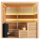 AWT Sauna B1603C ceder rood 180x180 9kW TheWall Bi-O