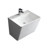 StoneArt Wastafel LZ207 wit 56x46 glanzend