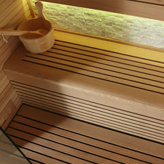 AWT Sauna E1106A Hemlock 200x120 6.0kW TheWall