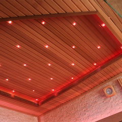 AWT Sauna B1242 XL rote Zeder 250x250 12kW EOS BiO-Max