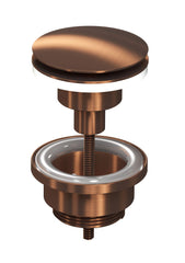 Ink afsluitbare klikplug messing - Mat rose goud