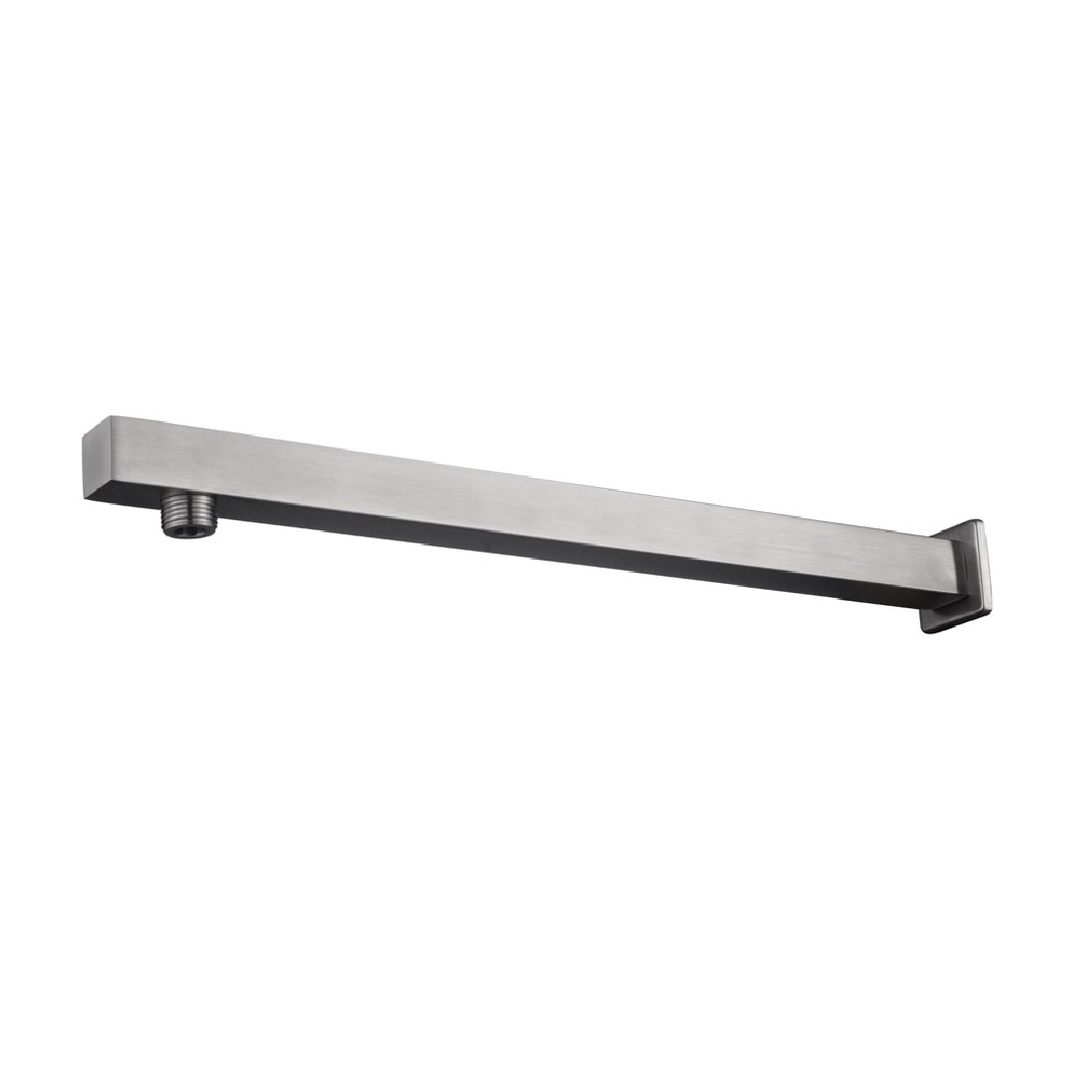 304 douchearm met muurbevestiging vierkant 40 cm RVS