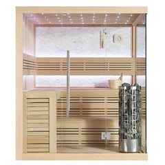 AWT Sauna E1105C Hemlock 180x180 9kW Cilindro