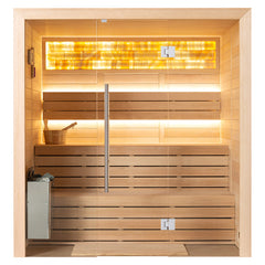 AWT Sauna E1624A Hemlock 200x160 9kW TheWall Bi-O