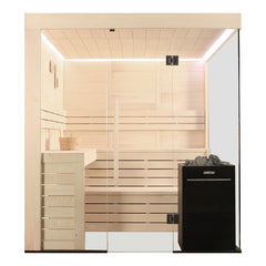 AWT Sauna E1205A populier 266x198 9kW Vitra