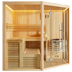 AWT Sauna B1806A Pinienholz 220x220 9kW Viking Bi-O