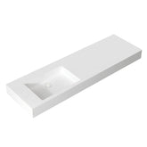 StoneArt Wastafel LP4516-0L - wit matt - 160x48