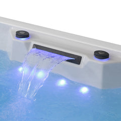 AWT Whirlpool Aussenwhirlpool IN-405 eco Sterling Silver 220x160 grau