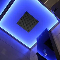 AWT Dampfdusche LD108F15 schwarz 90x90 rechts