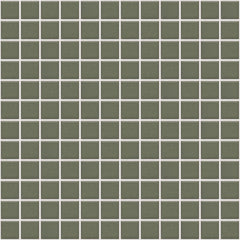 The Mosaic Factory Barcelona Mozaiek Tegel Vierkant - Olijf Groen Porselein Geglazuurd 300x300 mm